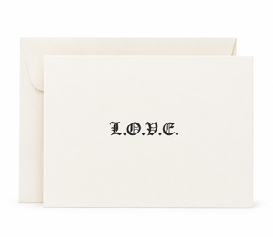 Nomado Kappan - L.O.V.E. – Letterpress Love Card