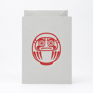 Nomado Kappan - Daruma – Japanese Letterpress Greeting Card (3 colours)
