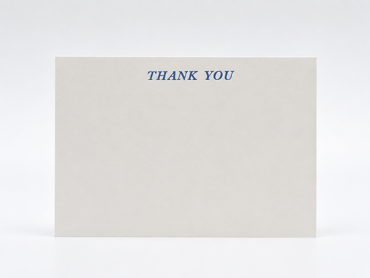 Nomado Kappan - Thank You – Letterpress Thank You Card (3 colours)