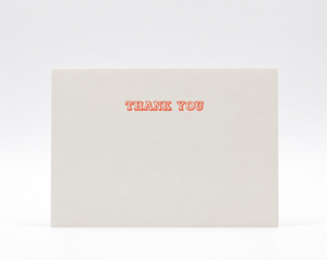 Nomado Kappan - Thank You – Letterpress Thank You Card (3 colours)