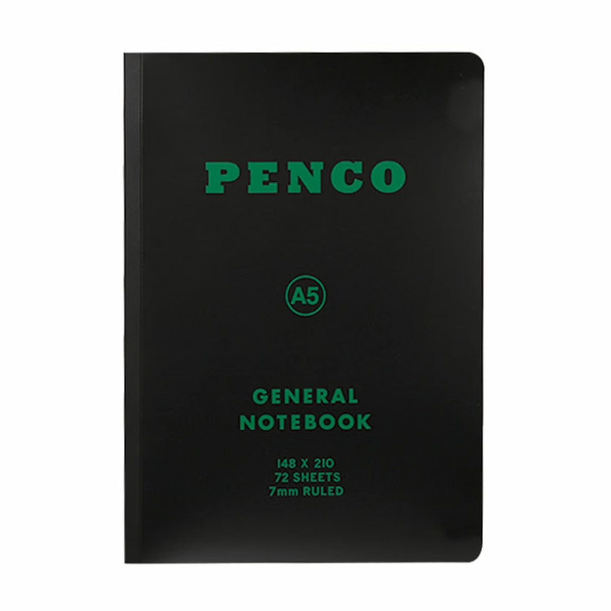 Penco Soft PP Notebook A5 Ruled Black