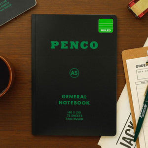 Penco Soft PP Notebook A5 Ruled Black