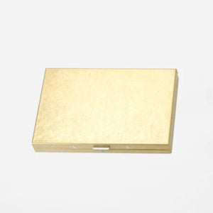 Picus - Brass box card case solid
