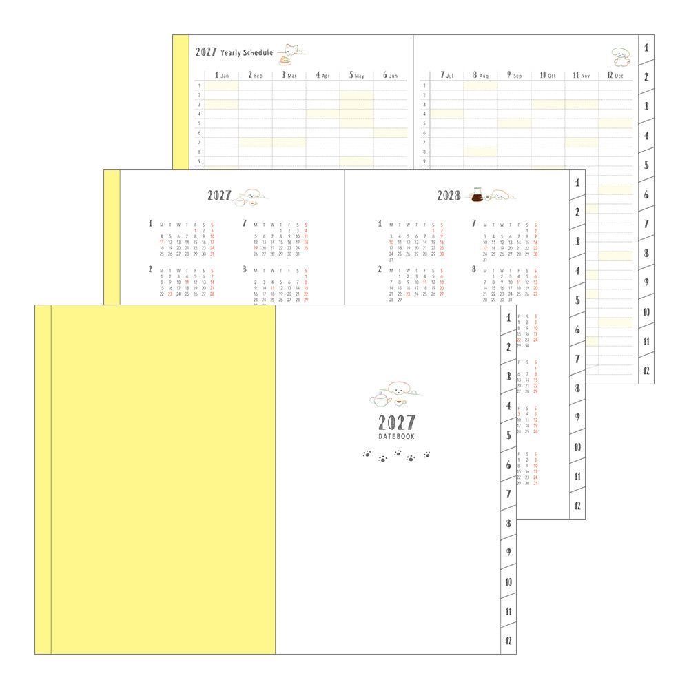 MIDORI Pocket Diary 2027 – B6 – Dog