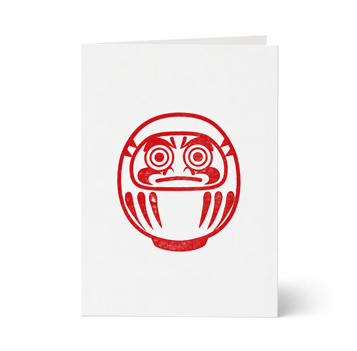 Nomado Kappan - Daruma – Japanese Letterpress Greeting Card (3 colours)