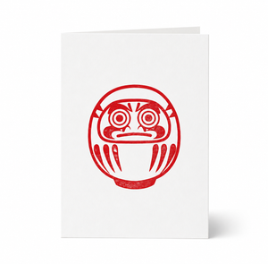 Nomado Kappan - Daruma – Japanese Letterpress Greeting Card (3 colours)