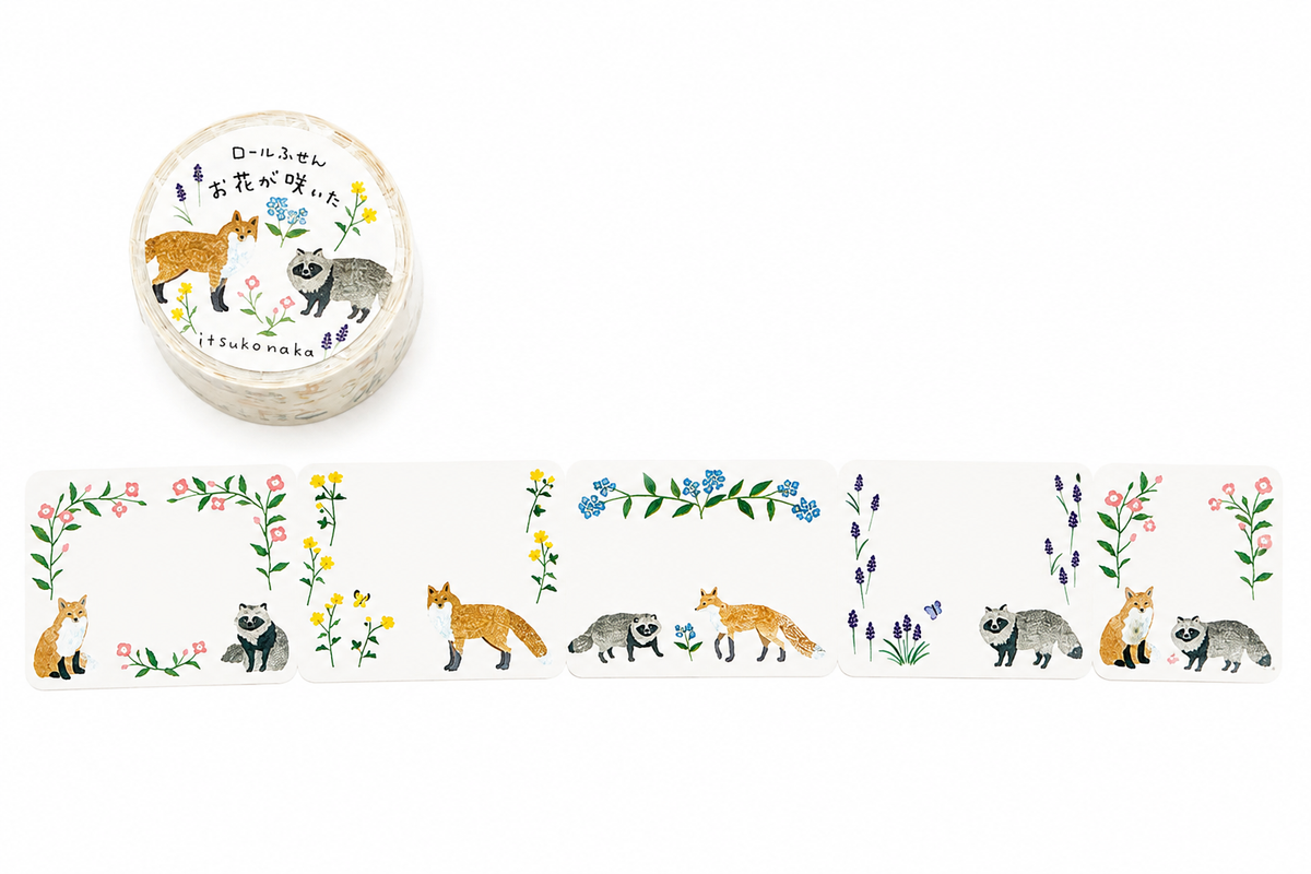 Itsuko Naka - Illustrated sticky Note Roll (2 designs) - NOMADO Store 