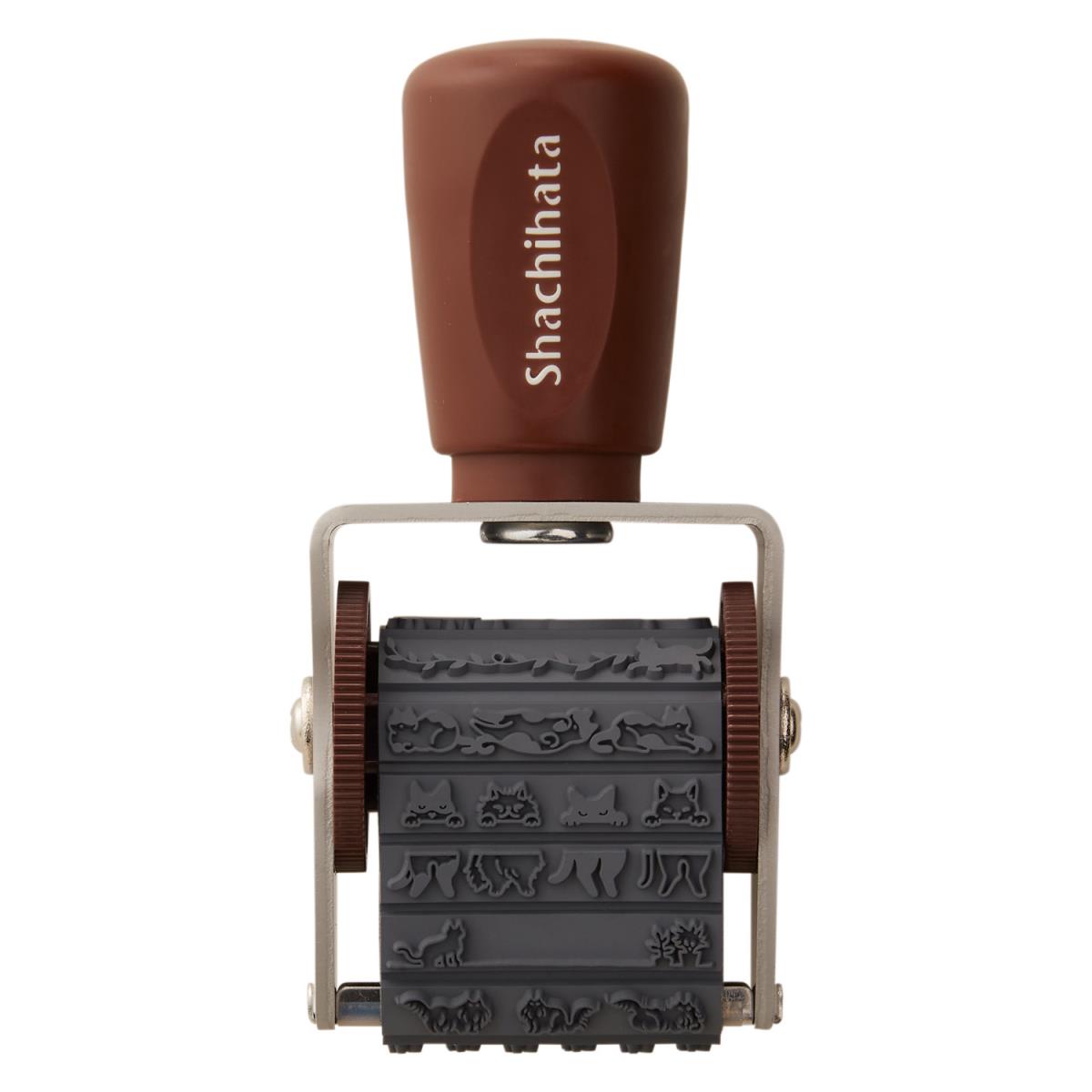 Shachihata Rotating decoration stamp (2 patterns - regular size) - NOMADO Store 