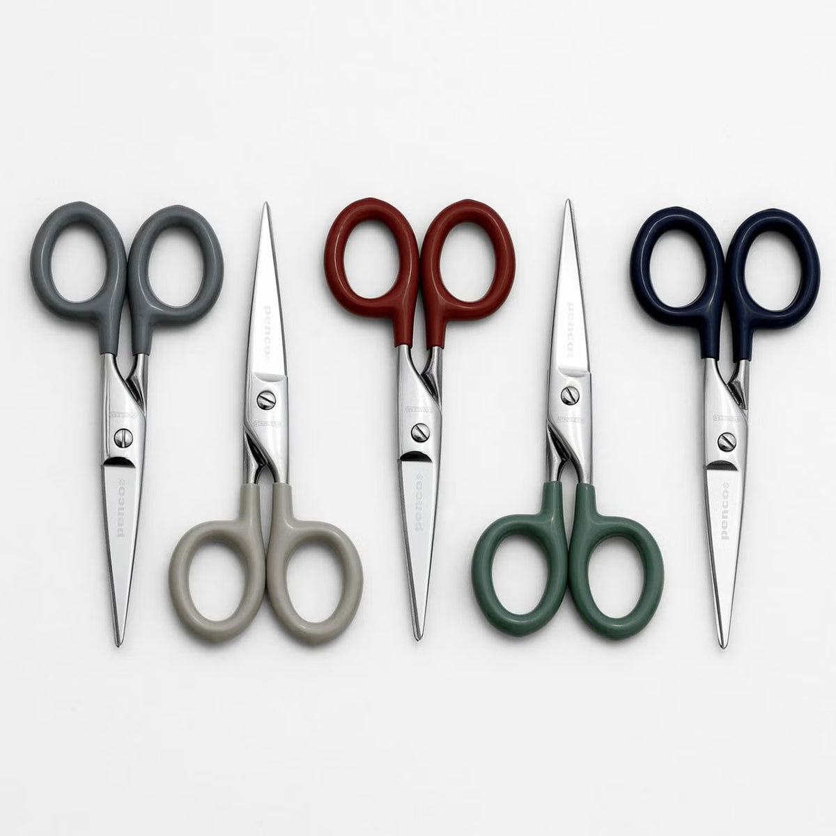 Penco Stainless Scissors Small Red – Compact Japanese Scissors for Everyday Carry