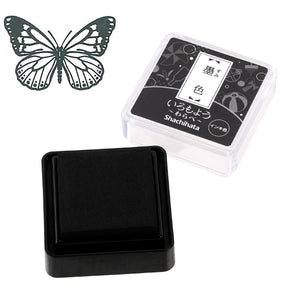 Iromoyo stamp pad by Shachihata (Mini size - black)