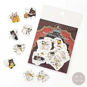 Shinzi Katoh – Cat Gold Foil Flake Stickers (3 designs)