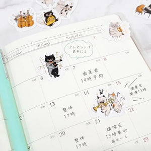 Shinzi Katoh – Cat Gold Foil Flake Stickers (3 designs)