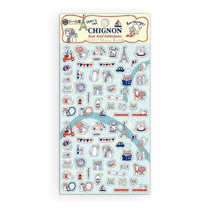 Shinzi Katoh Transparent Sticker Sheet (3 patterns - cute animals)