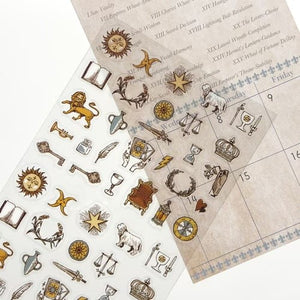 Shinzi Katoh Transparent Sticker Sheet (3 patterns - camping, mystic and Miyazawa)