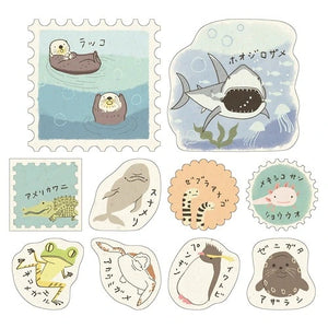 Shinzi Katoh Banana Paper Flake Stickers – Endangered Species of Water 2