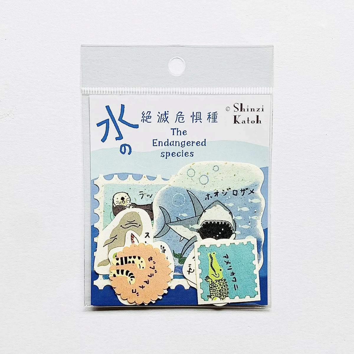 Shinzi Katoh Banana Paper Flake Stickers – Endangered Species of Water 2