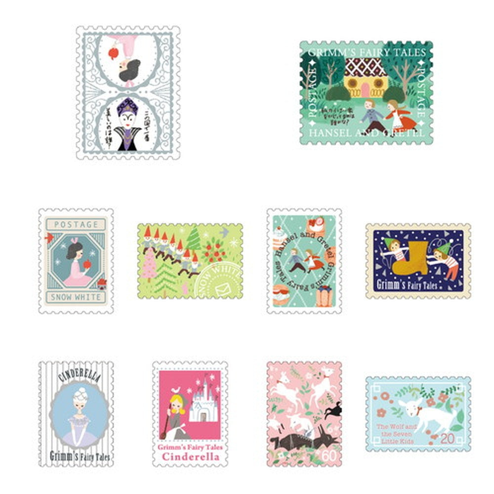 Shinzi Katoh - Flake Sticker Set - Grimm's fairy tales (2 patterns)