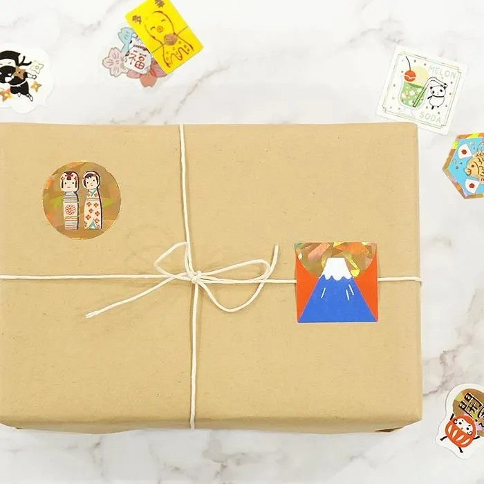 Shinzi Katoh - Japanese cute - Gold foil stickers
