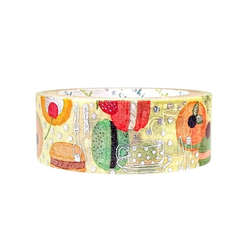 Shinzi Katoh - Washi tape (Silver foil) - Macaron