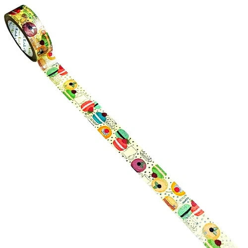 Shinzi Katoh - Washi tape (Silver foil) - Macaron
