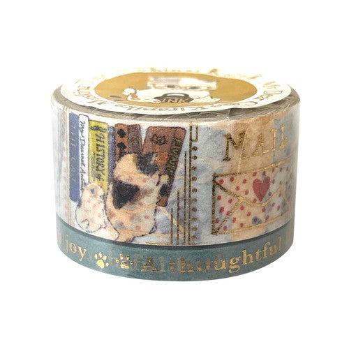 Shinzi Katoh – My Dear Cats Holographic Wide Washi Tape (19mm - 2 patterns)