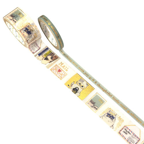 Shinzi Katoh – My Dear Cats Holographic Wide Washi Tape (19mm - 2 patterns)