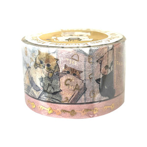 Shinzi Katoh – My Dear Cats Holographic Wide Washi Tape (19mm - 2 patterns)
