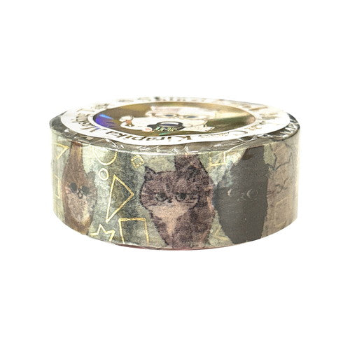 Shinzi Katoh – My Dear Cats Holographic Washi Tape (15mm - 5 patterns)