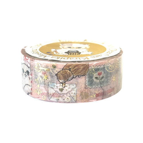 Shinzi Katoh – My Dear Cats Holographic Washi Tape (15mm - 5 patterns)