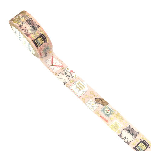 Shinzi Katoh – My Dear Cats Holographic Washi Tape (15mm - 5 patterns)