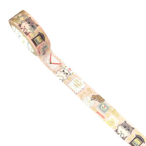 Shinzi Katoh – My Dear Cats Holographic Washi Tape (15mm - 5 patterns)