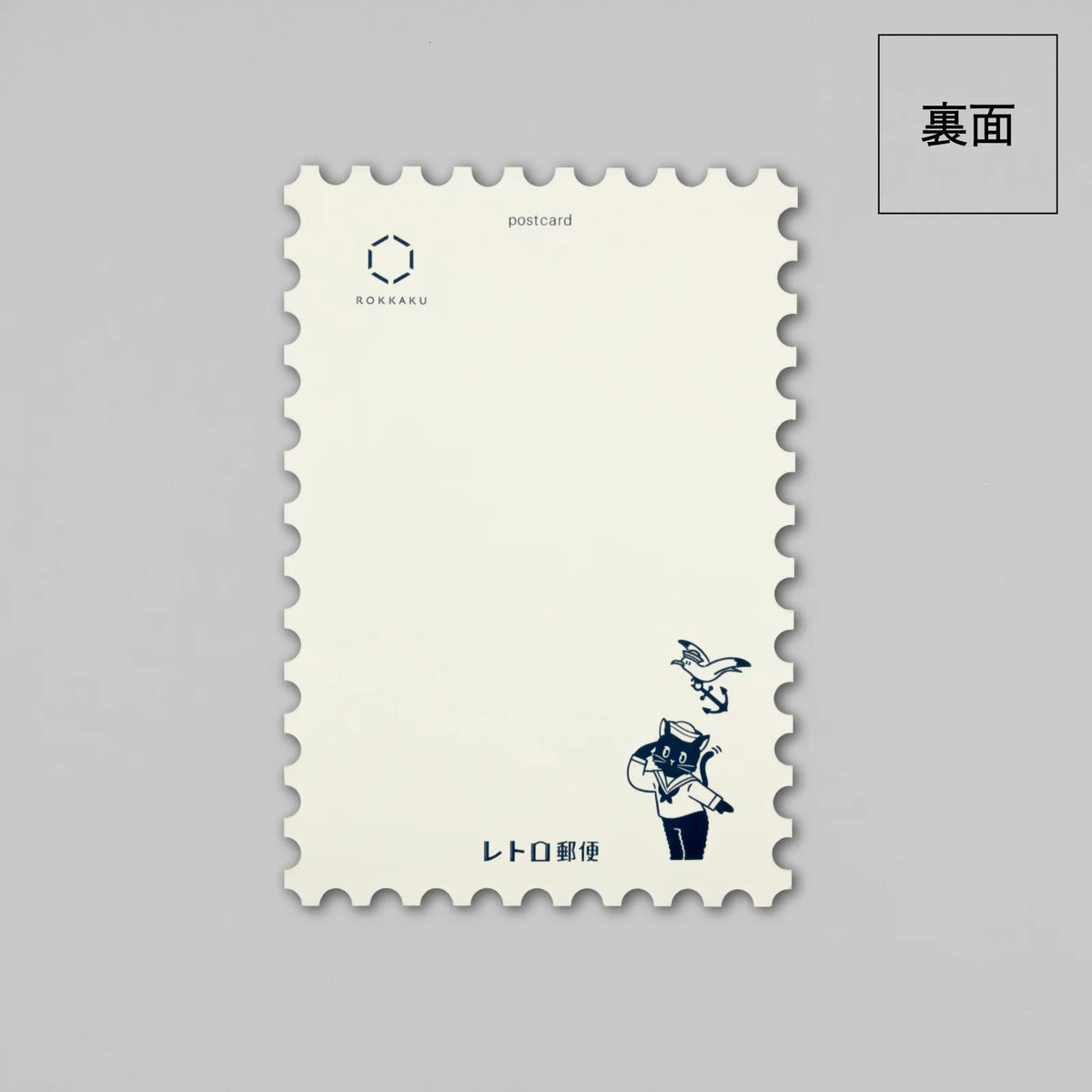 ROKKAKU × ob1toy Foil-Stamped Postcard – SHIP’S CAT - NOMADO Store 