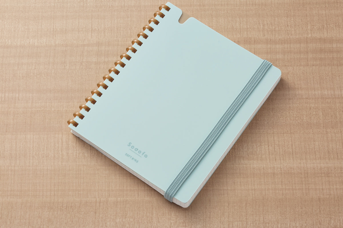 Kokuyo Sooofa Soft Ring Notebook A6 – 4 mm Grid (2 colours)