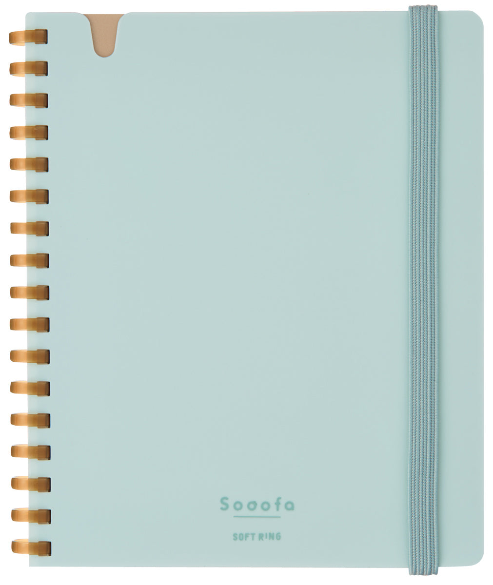 Kokuyo Sooofa Soft Ring Notebook A6 – 4 mm Grid (2 colours)