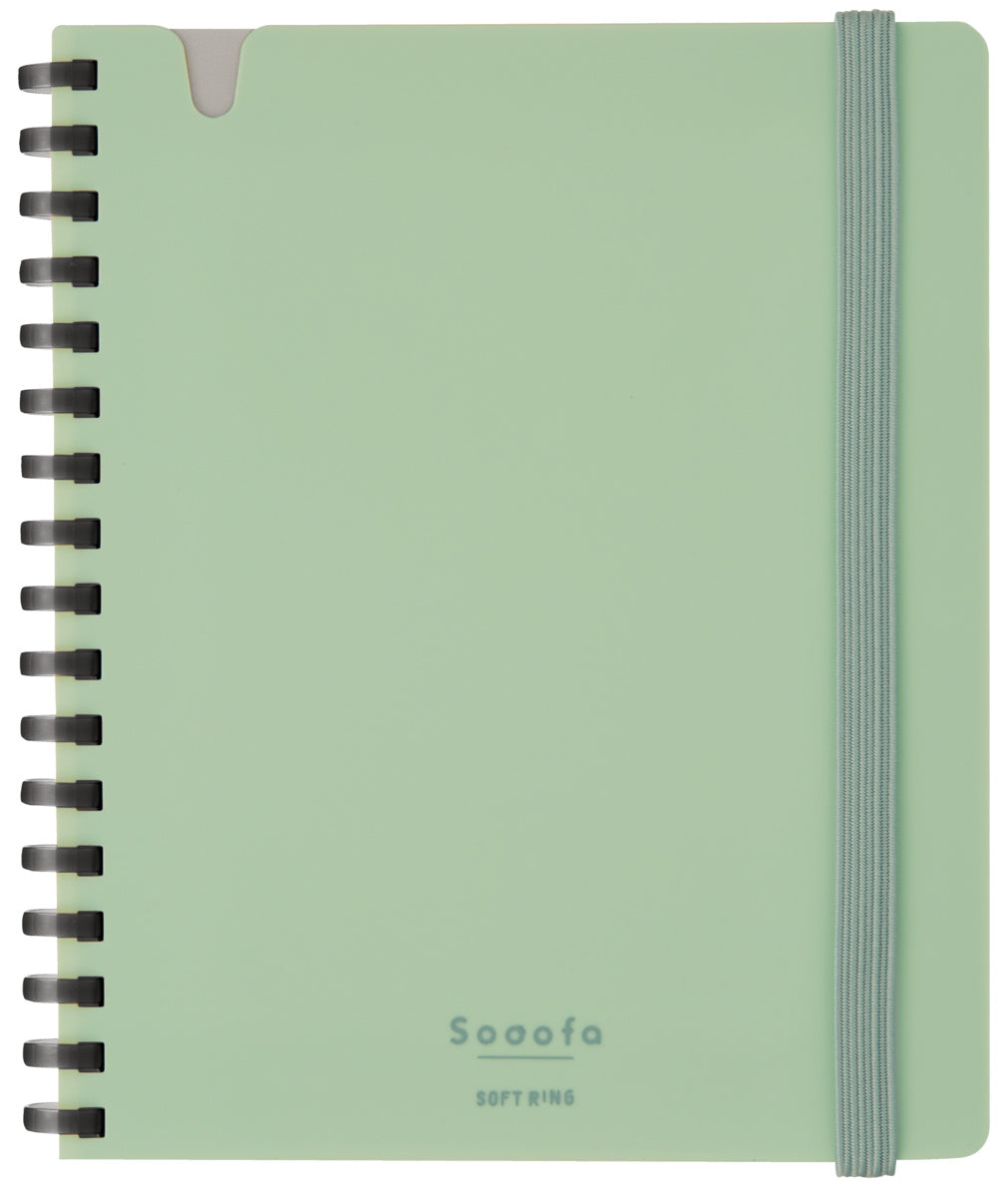 Kokuyo Sooofa Soft Ring Notebook A6 – 4 mm Grid (2 colours)