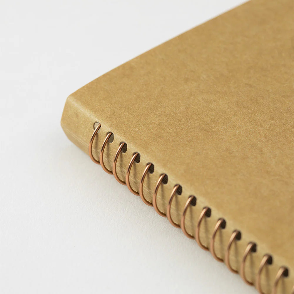 Traveler's company - Spiral ring notebook B6 blank DW kraft paper