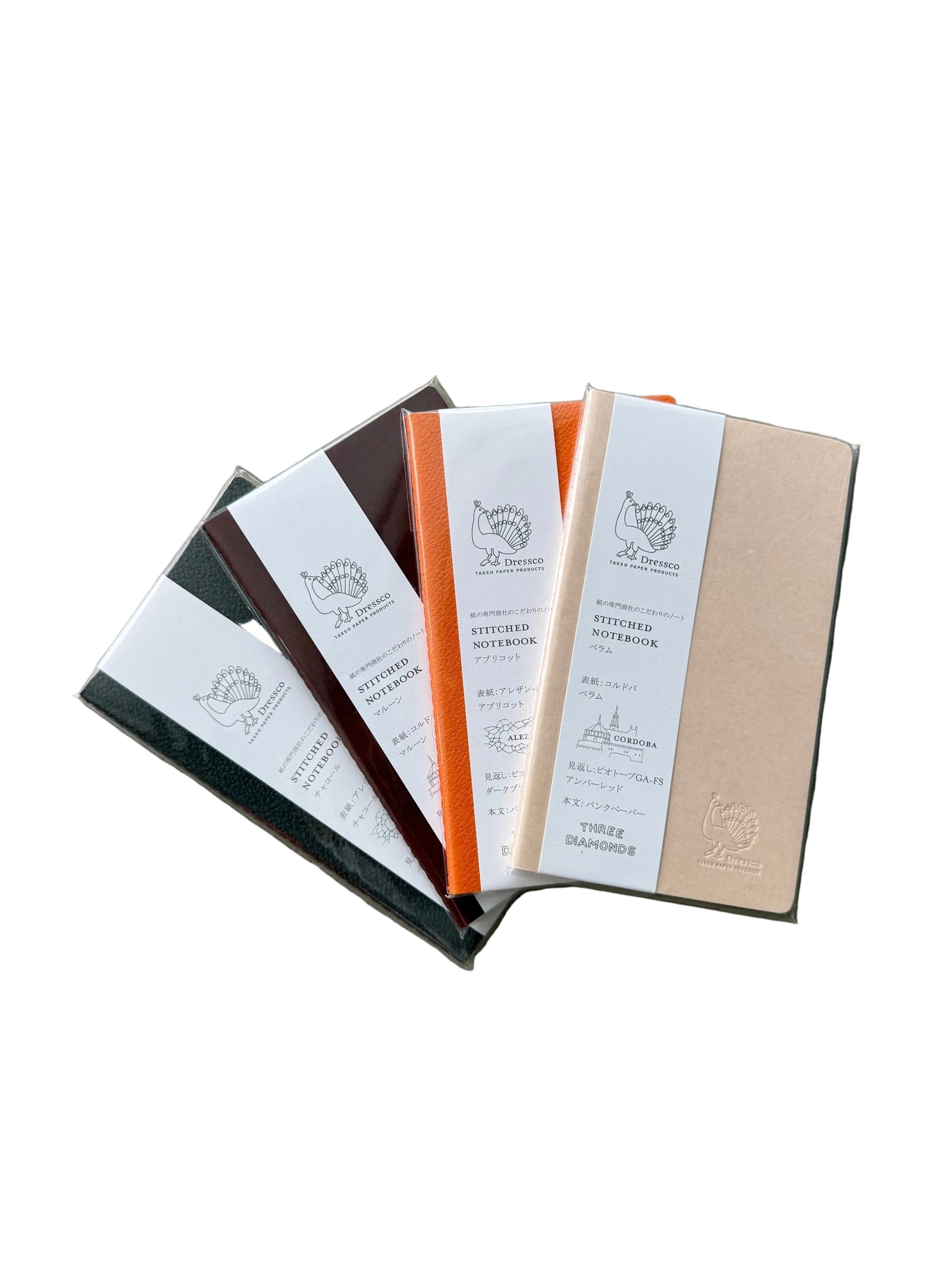 Dressco stitch notebook - Bank paper (4 colours) - NOMADO Store 