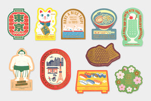 Traveler's Notebook - Stickers set - Tokyo special edition