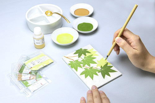 Nakagawa Gofun Japanese pigment painting experience (Trial kit)