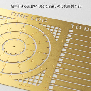 Midori Brass Template for Weekly Calendar and Schedule (2 types)