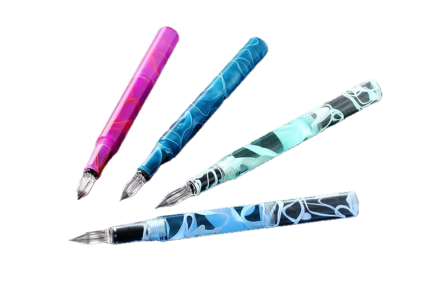 Teranishi - Guitar Glass Dip Pen with Cap - Aurora Borealis (4 colours)
