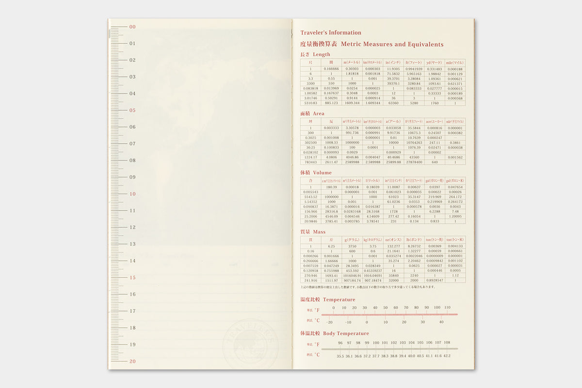 PRE-ORDER - 2027 Traveler's Notebook (TRC) - Monthly Diary (Regular Size)