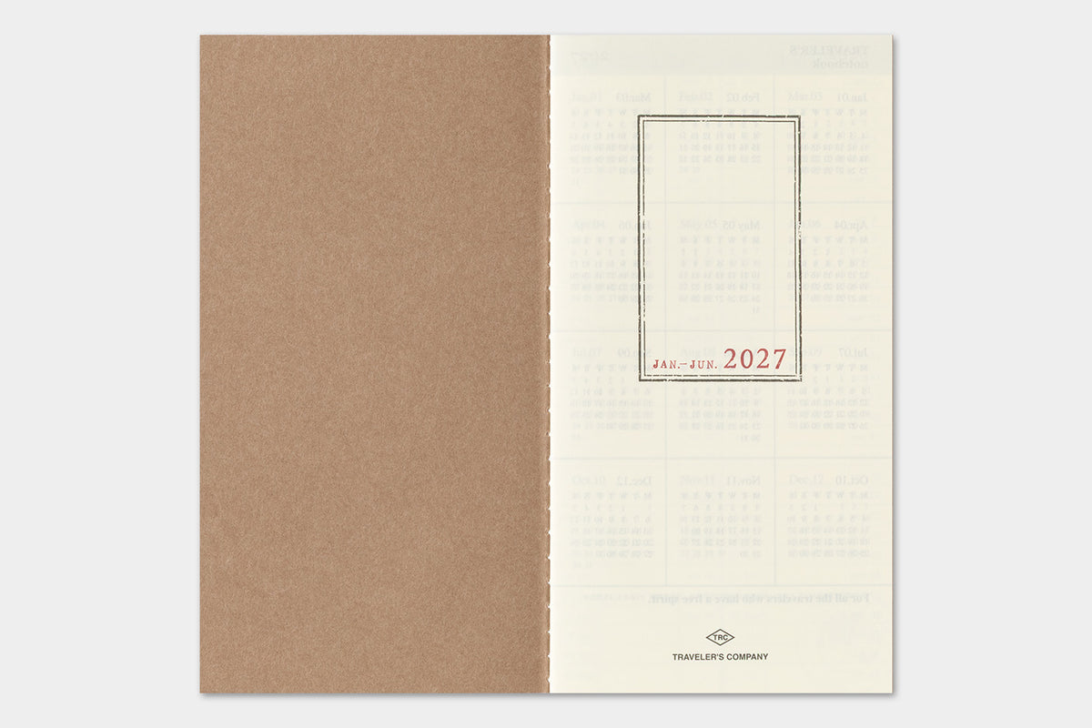 PRE-ORDER - 2027 - Traveler's Notebook (TRC) Weekly + Memo Diary (Regular size)