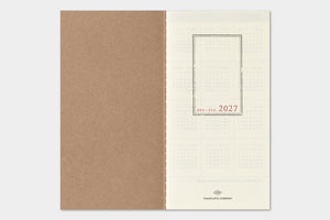 PRE-ORDER - 2027 - Traveler's Notebook (TRC) Weekly + Memo Diary (Regular size)