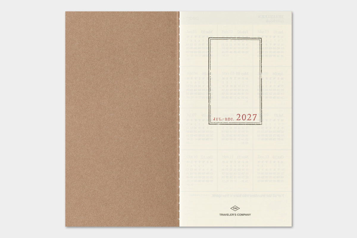 PRE-ORDER - 2027 - Traveler's Notebook (TRC) Weekly + Memo Diary (Regular size)