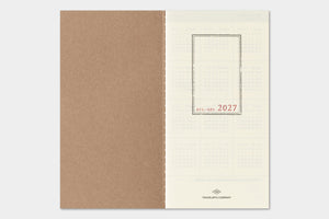 PRE-ORDER - 2027 - Traveler's Notebook (TRC) Weekly + Memo Diary (Regular size)