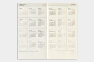 PRE-ORDER - 2027 - Traveler's Notebook (TRC) Weekly Vertical Diary (Regular size)
