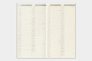PRE-ORDER - 2027 - Traveler's Notebook (TRC) Weekly Vertical Diary (Regular size)