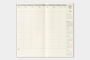 PRE-ORDER - 2027 - Traveler's Notebook (TRC) Weekly Vertical Diary (Regular size)