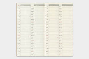 PRE-ORDER - 2027 - Traveler's Notebook (TRC) Weekly Vertical Diary (Regular size)